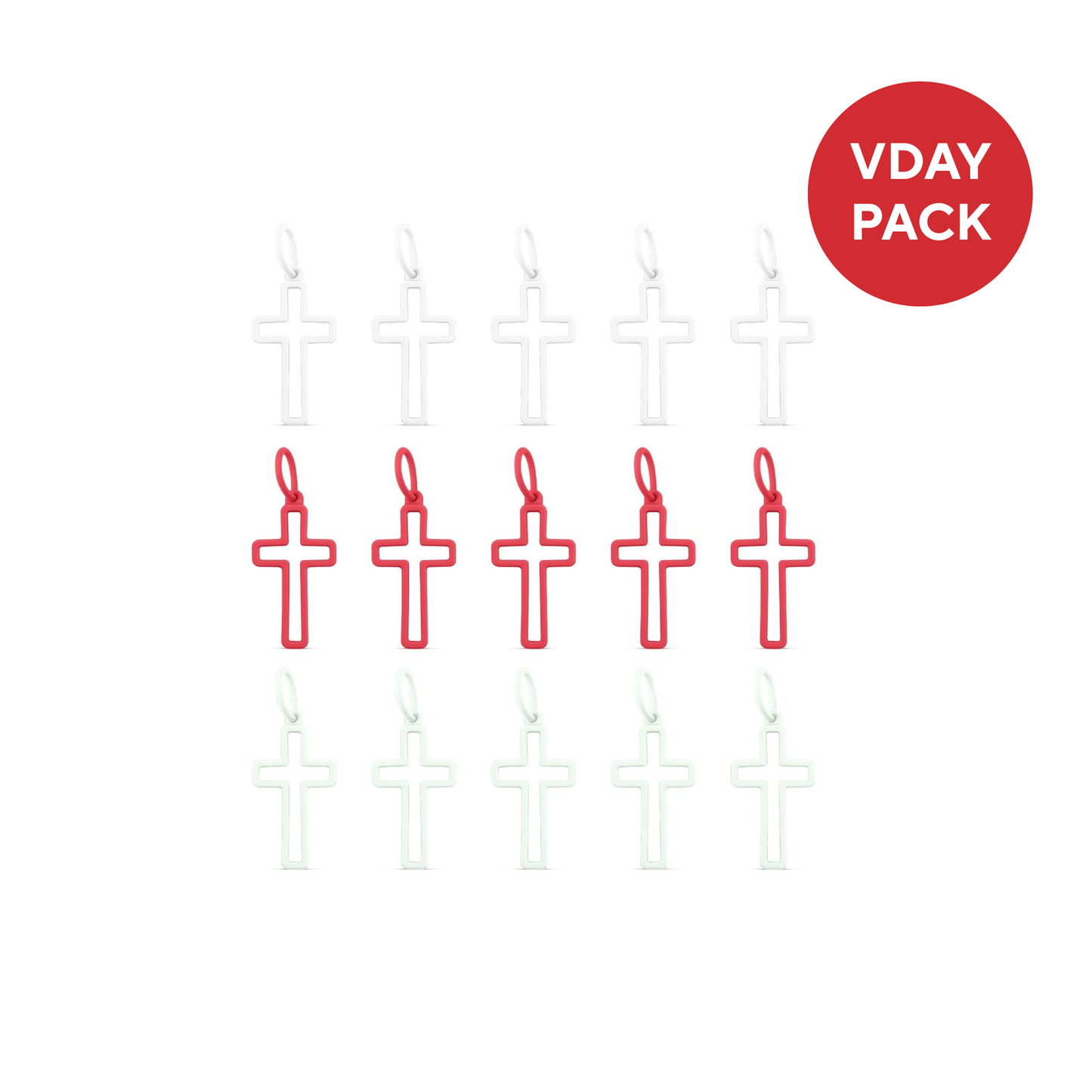 Cross Charm set of 3