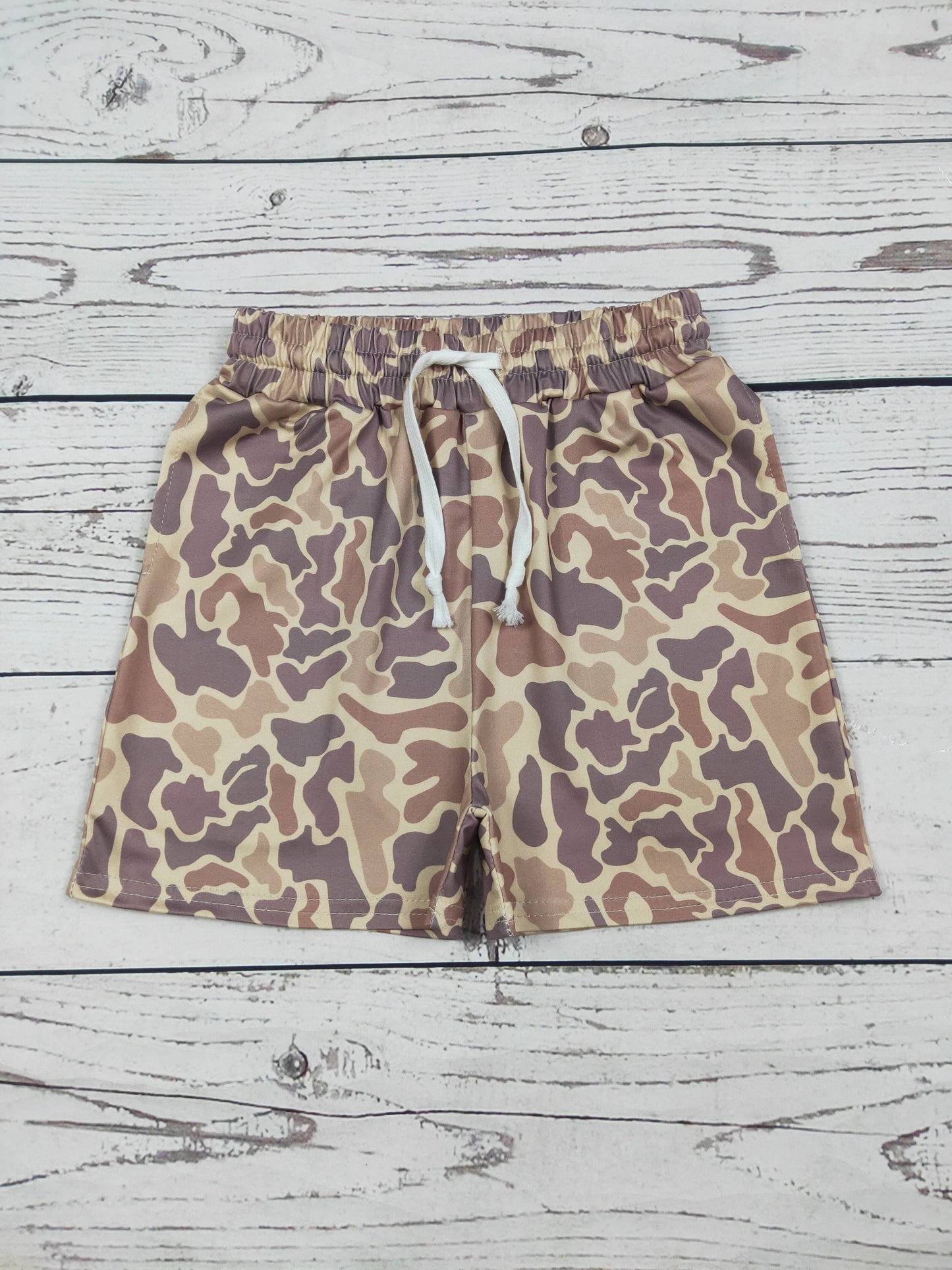 Boys Camouflage Shorts with Pockets
