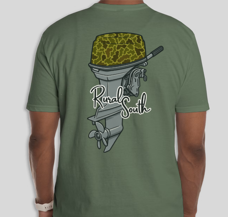 Rural South Outboard Motor Graphic Tee