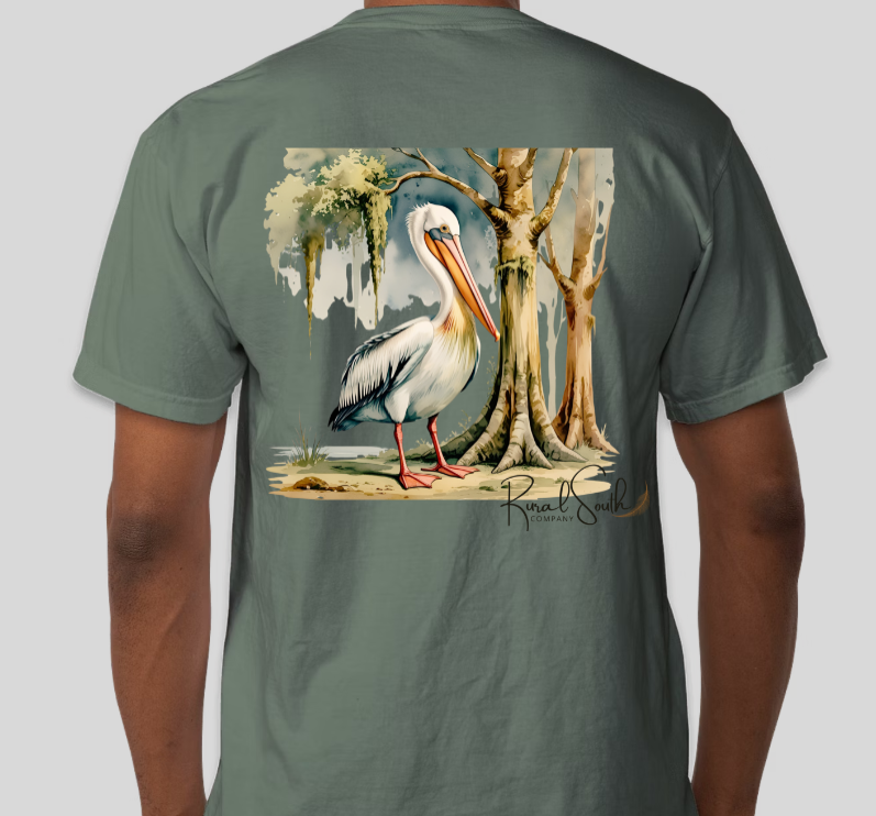 Rural South Pelican Pocket Tee – Southern Bayou Collection