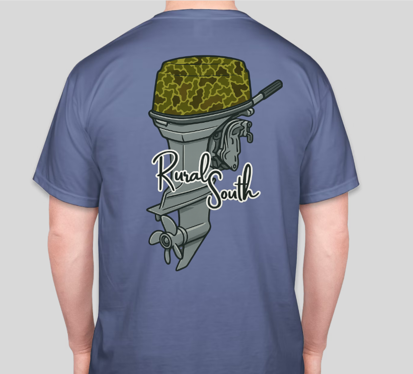 Rural South Outboard Motor Graphic Tee