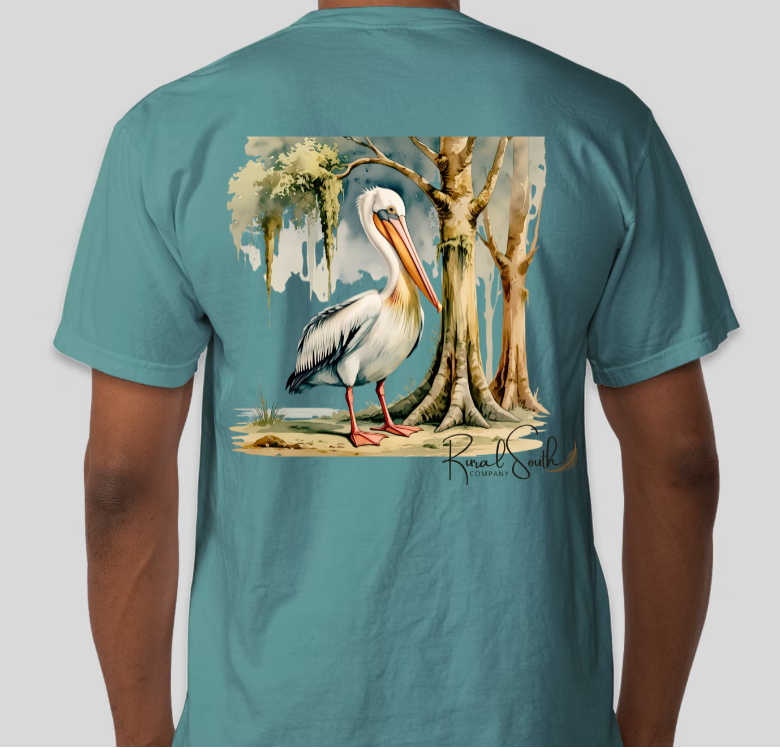 Rural South Pelican Pocket Tee – Southern Bayou Collection