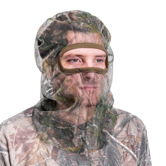 QuietWear Men's Full Cover Form Fit Mesh Facemask