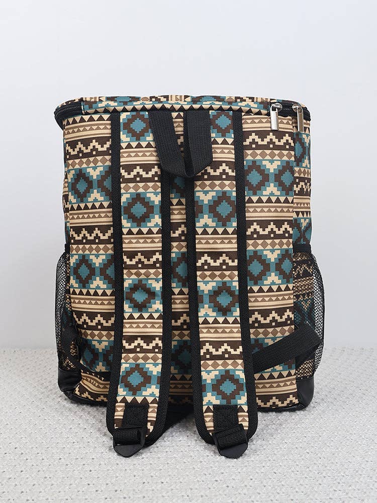 Western Aztec Print Cooler Insulated Bag