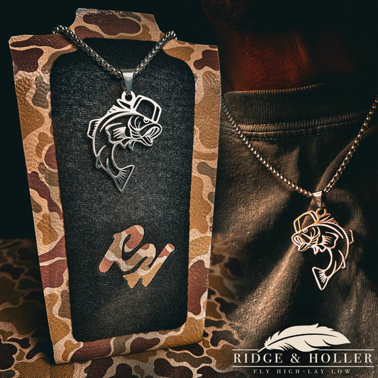 Bass- Stainless Steel Necklace and Pendant