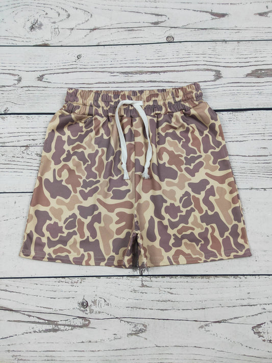 Boys Camouflage Shorts with Pockets