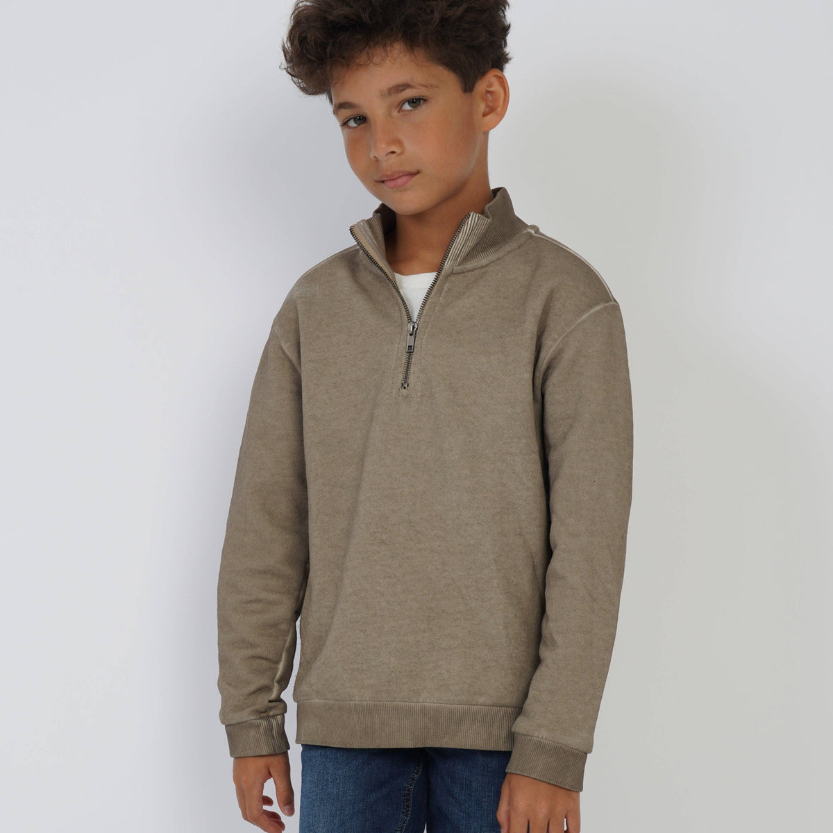 Half Zip Fleece Top Sweater