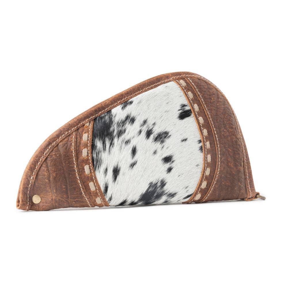 Rustler Range Hairon Leather Gun Case in Rustic Tan