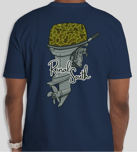 Rural South Outboard Motor Graphic Tee