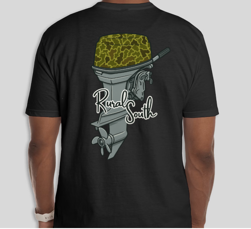 Rural South Outboard Motor Graphic Tee