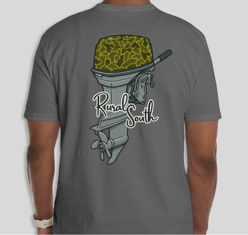 Rural South Outboard Motor Graphic Tee