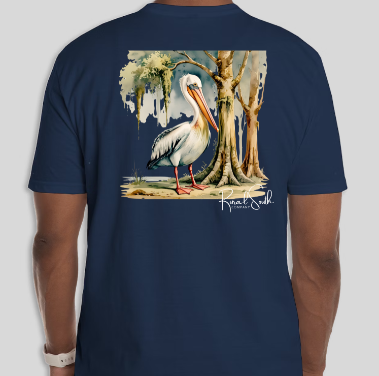 Rural South Pelican Pocket Tee – Southern Bayou Collection