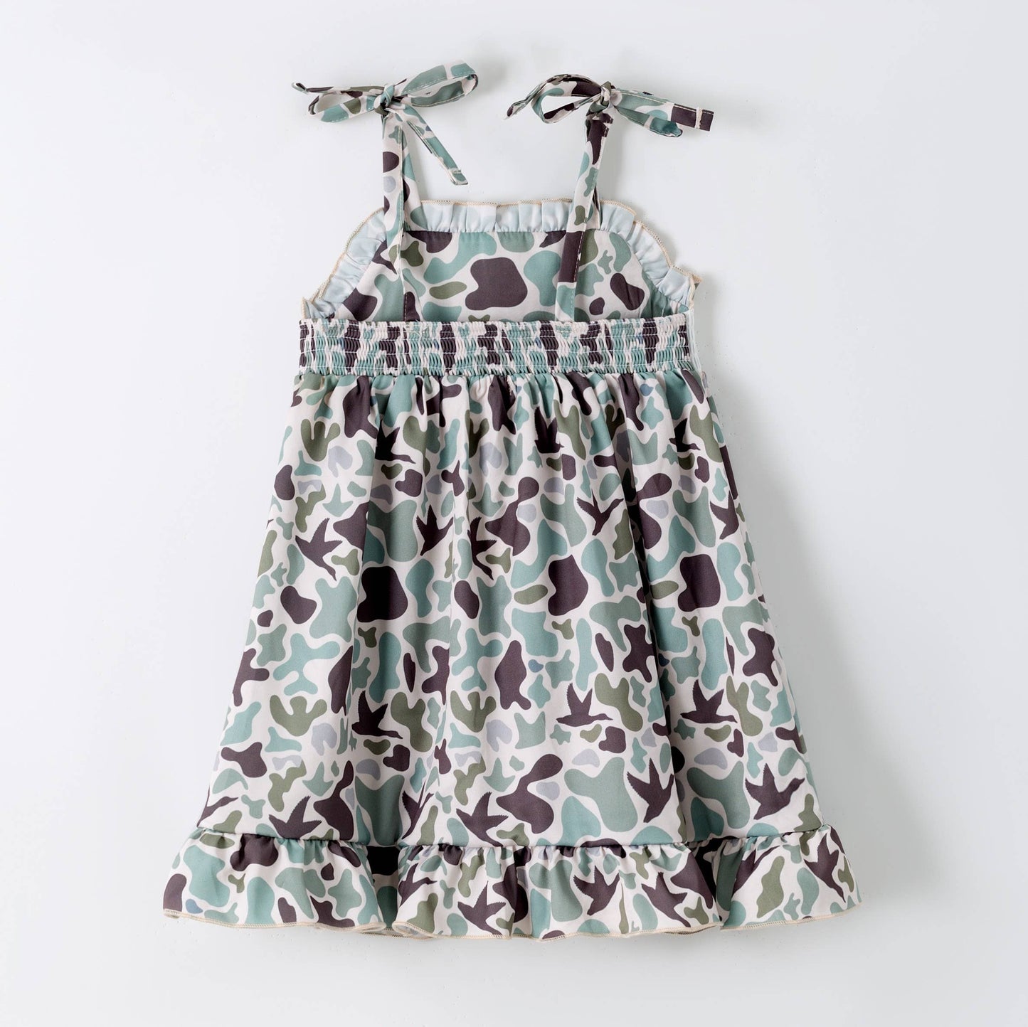 Daddy's Hunting partner Camo Smocked Girls Dress