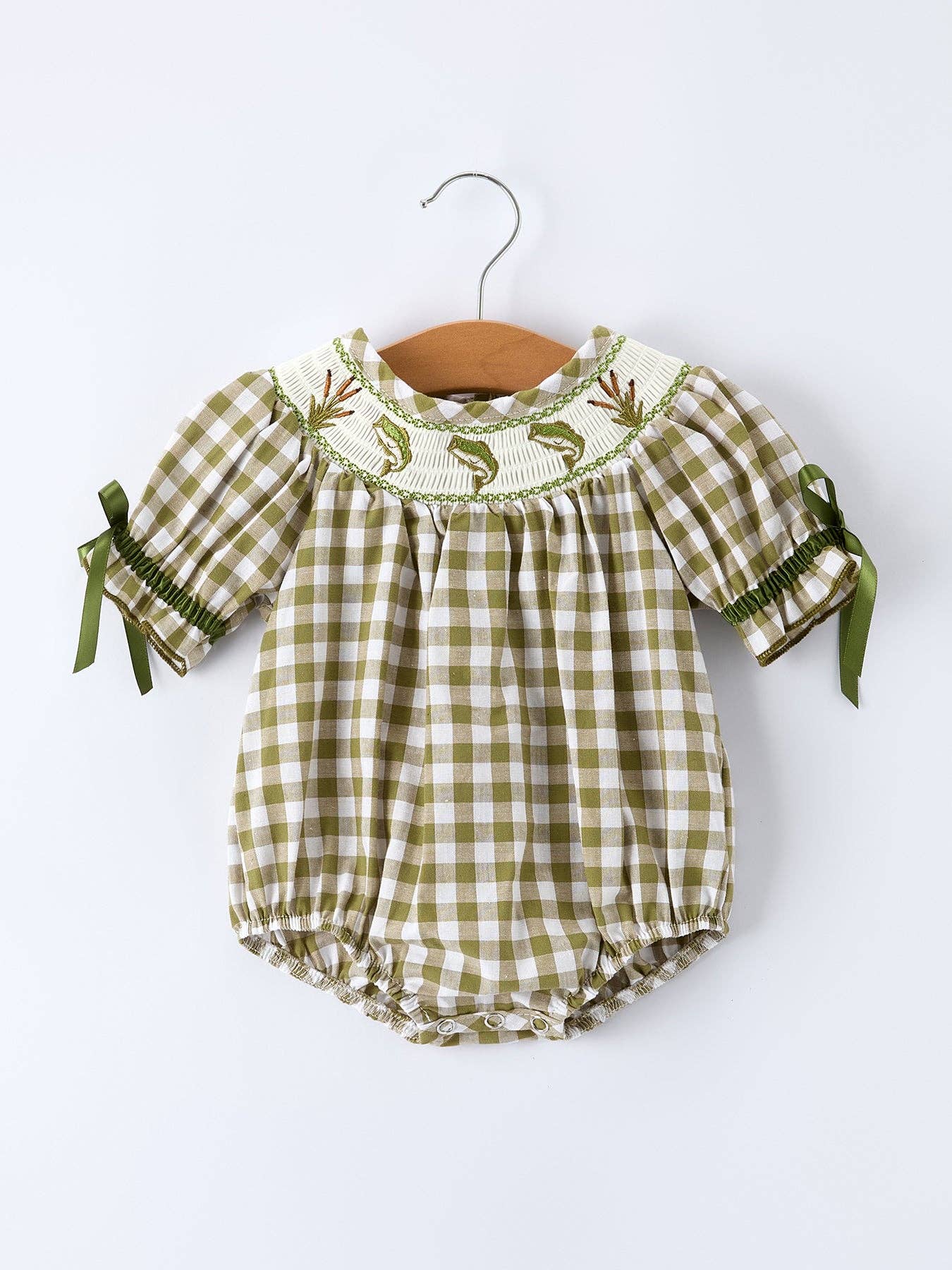 Fish Embroidered Romper