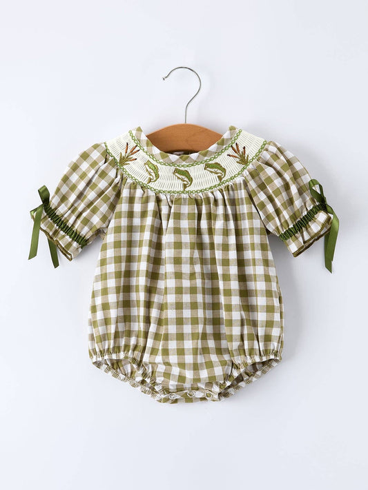 Fish Embroidered Romper