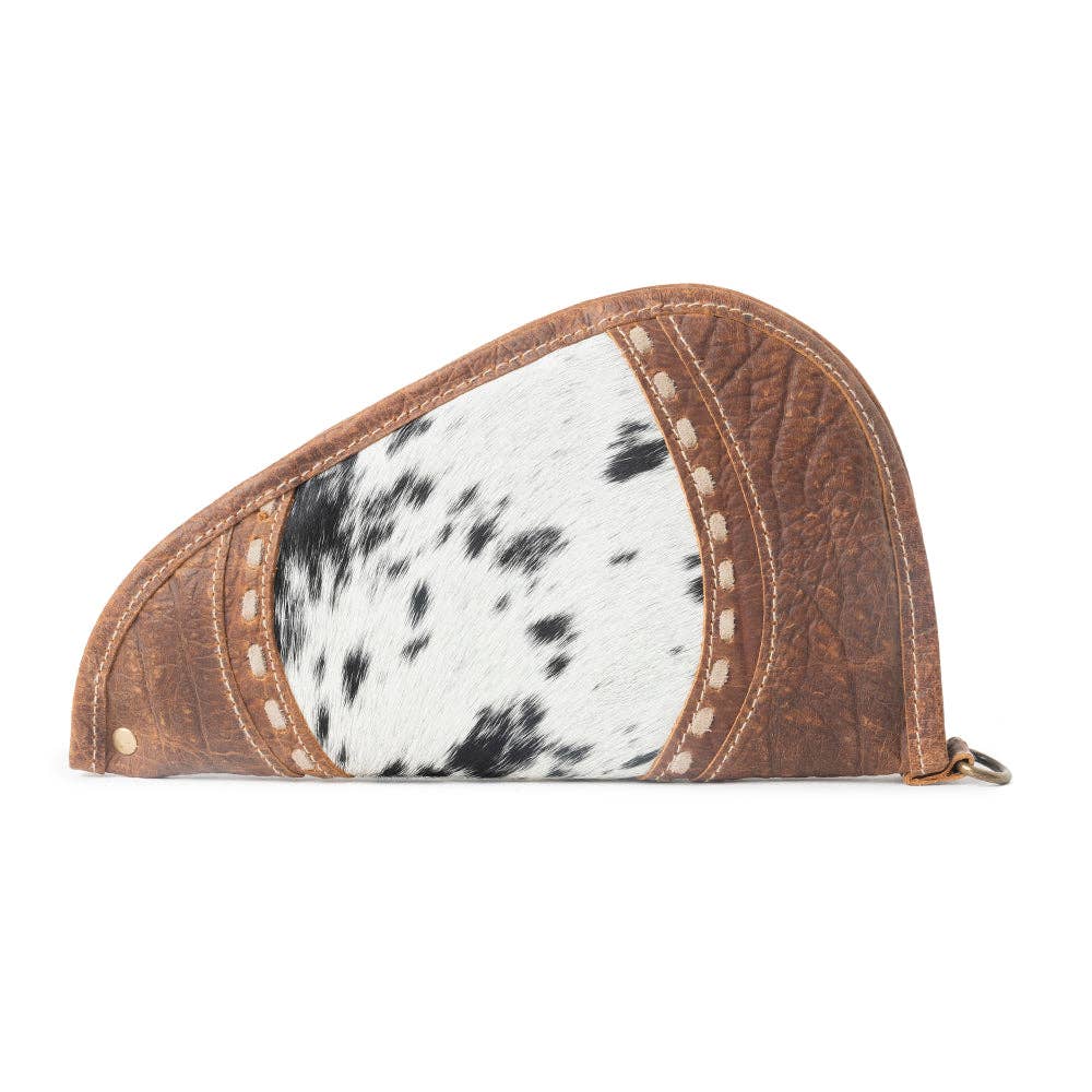 Rustler Range Hairon Leather Gun Case in Rustic Tan