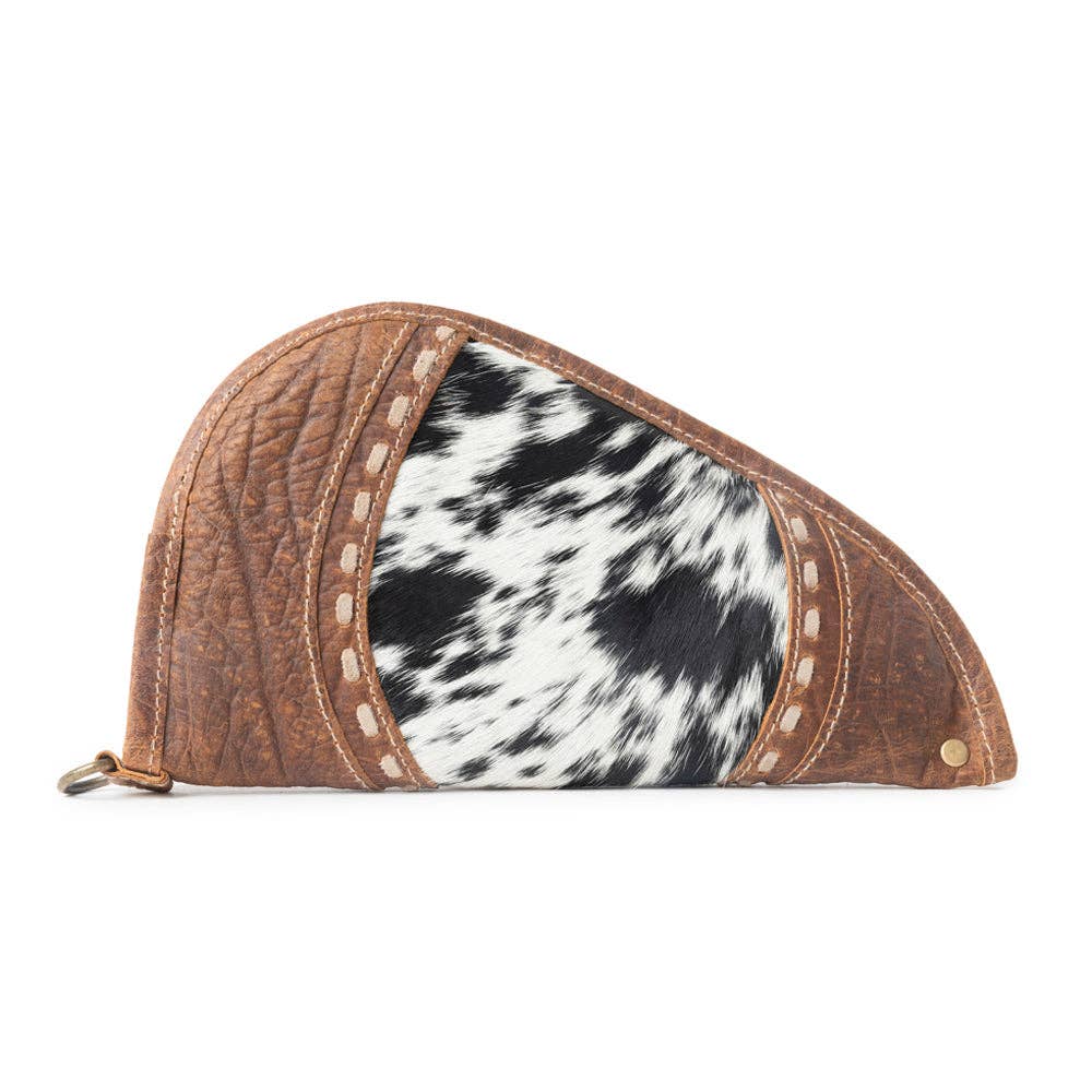 Rustler Range Hairon Leather Gun Case in Rustic Tan