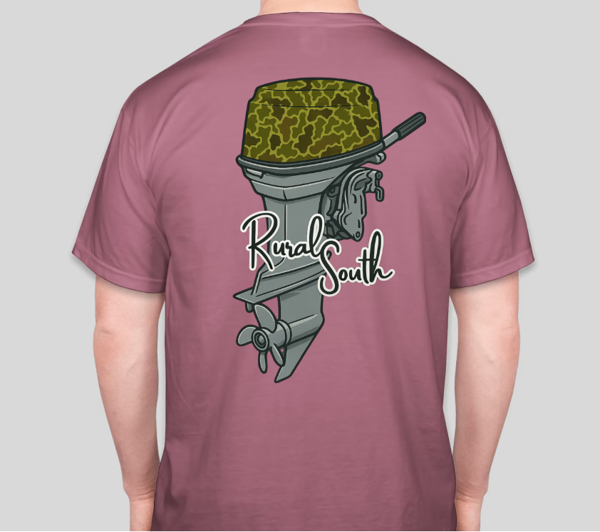 Rural South Outboard Motor Graphic Tee