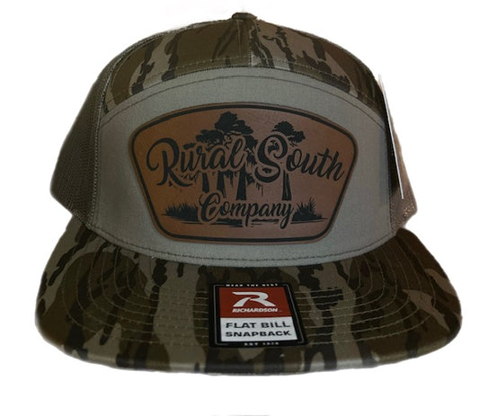 Rural South Company leather patch – Richardson Camo Flat Bill Snapback