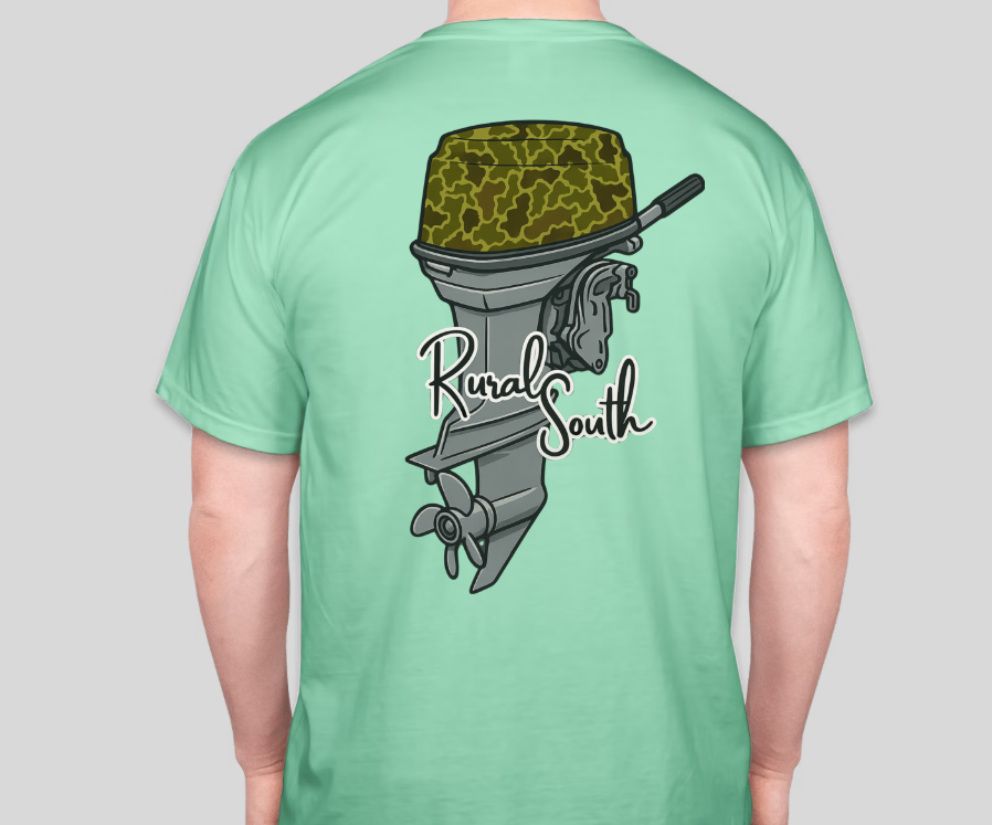 Rural South Outboard Motor Graphic Tee