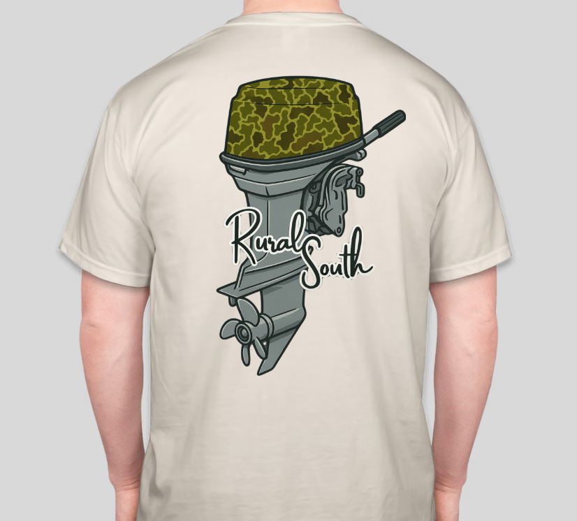 Rural South Outboard Motor Graphic Tee