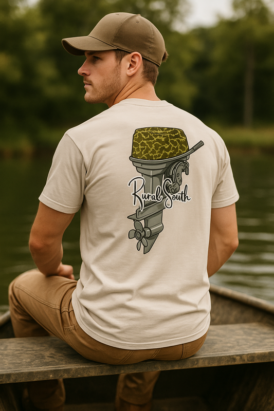 Rural South Outboard Motor Graphic Tee