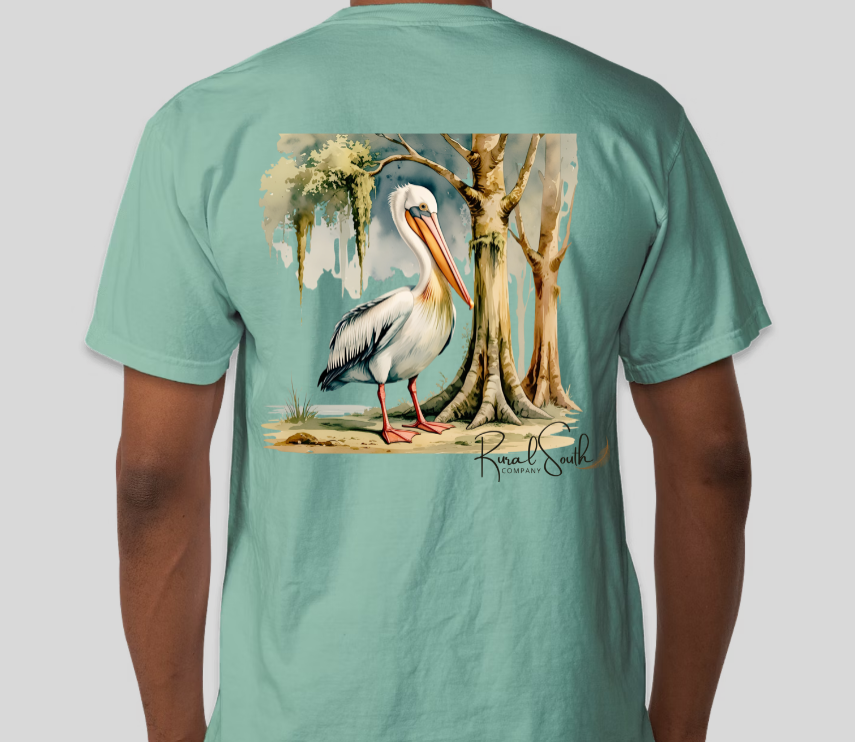 Rural South Pelican Pocket Tee – Southern Bayou Collection